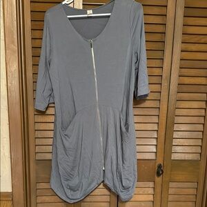 Chalet Gray Zippered Tunic